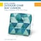 Classic Accessories 19" x 19" x 5" Seat Cushions, Blue Lagoon Geo, 2PK DCBLCH19195-2PK - alternate 5